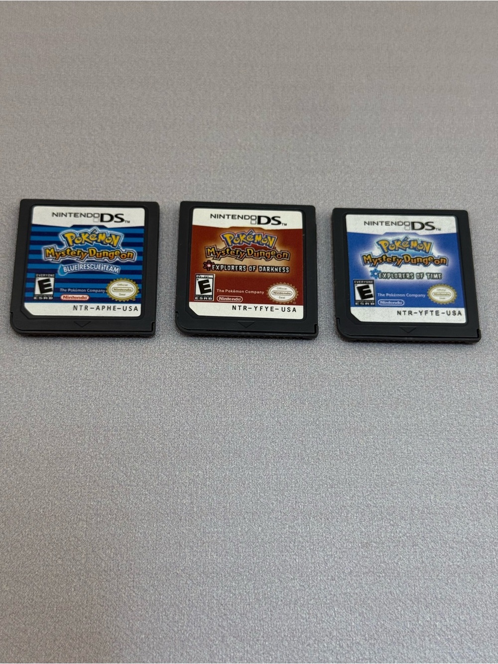 Pokemon Mystery Dungeon Blue Rescue Team Explorers Time Darkness DS Bundle